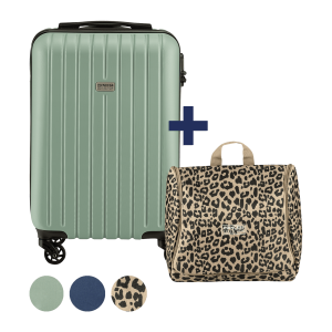 ABS Cabin trolley + Trousse de toilette – Mix and match